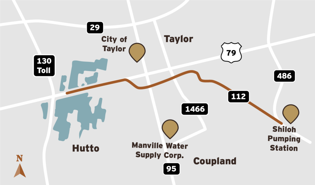 Hutto Water Supply Project Map